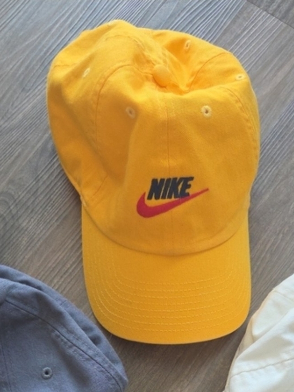 Nike Yellow Cap with Red Swoosh